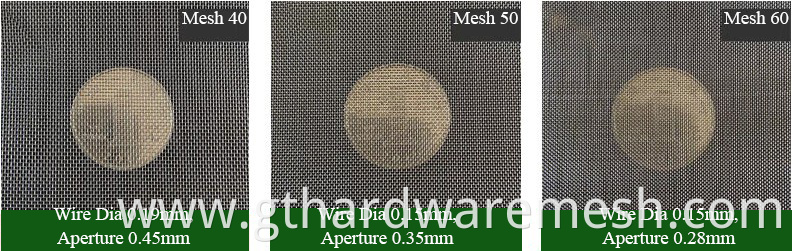 12 X 64 Mesh Plain Reverse Dutch Weave Stainless Steel Wire Mesh Filter Cloth For Plastic Extruder